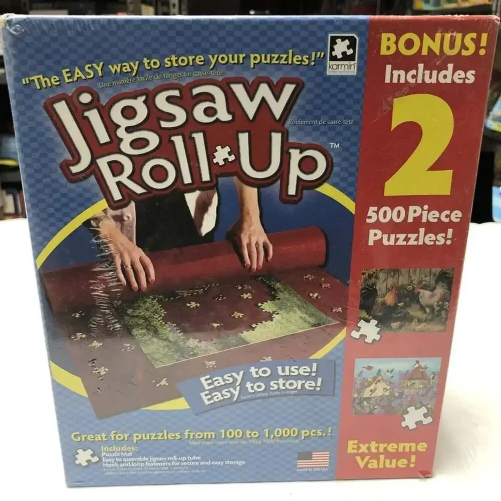 NEW Karmin's Jigsaw Puzzle Roll-Up Kit With 2 500pc. Puzzles ~ FREE SHIPPING!